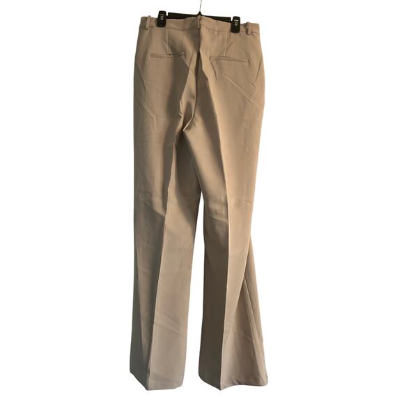 NWOT M.N.I. Los Angeles Women's Tan Dress Pants Front Seam Size Medium - Picture 2 of 6